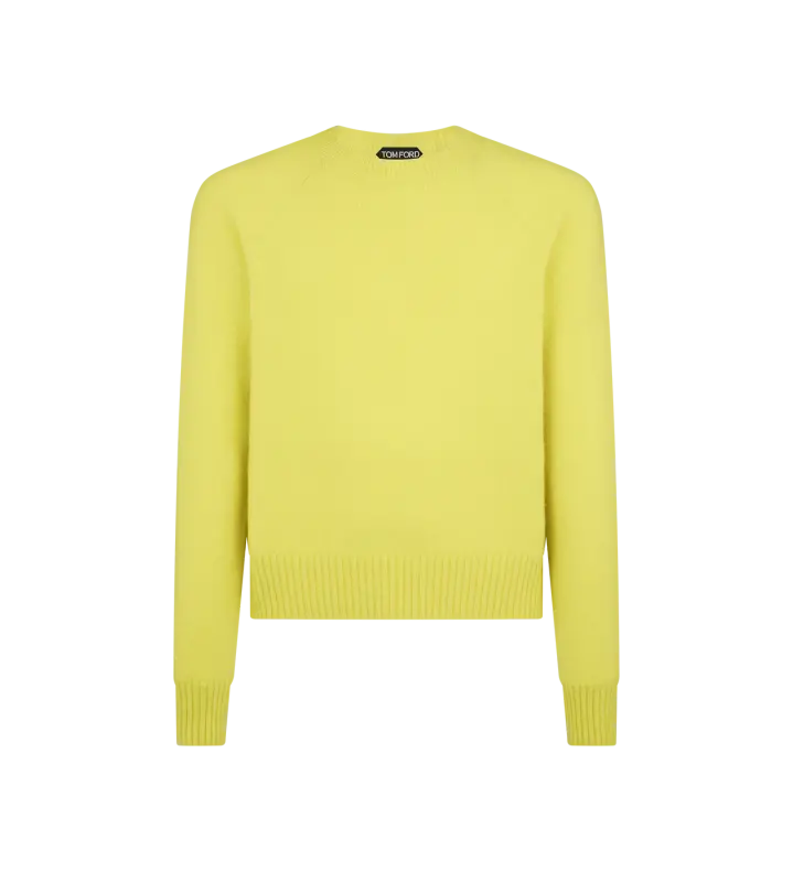 FELTED CASHMERE CREW NECK online